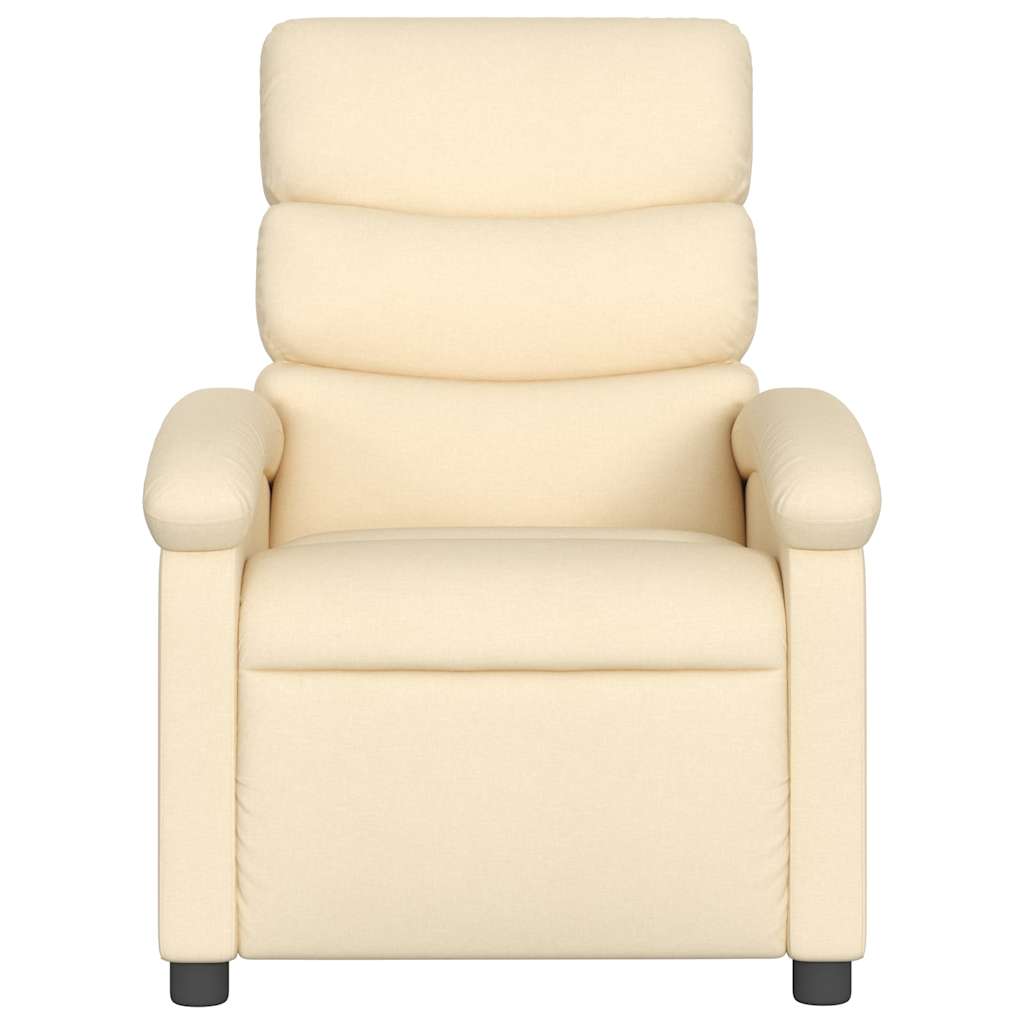 Massagestoel verstelbaar stof crèmekleurig is nu te koop bij PeponiXL, paradijselijk wonen!