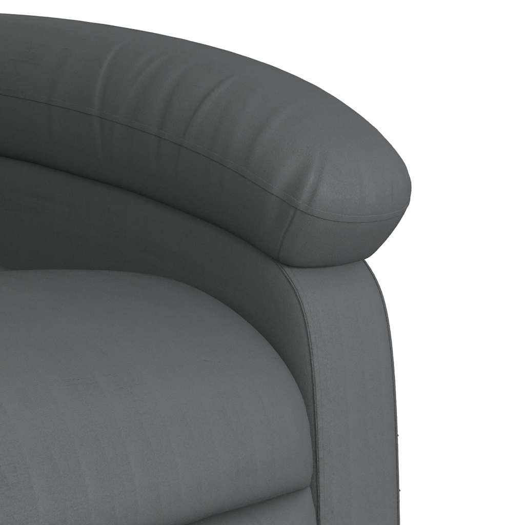 Fauteuil verstelbaar kunstleer grijs is nu te koop bij PeponiXL, paradijselijk wonen!