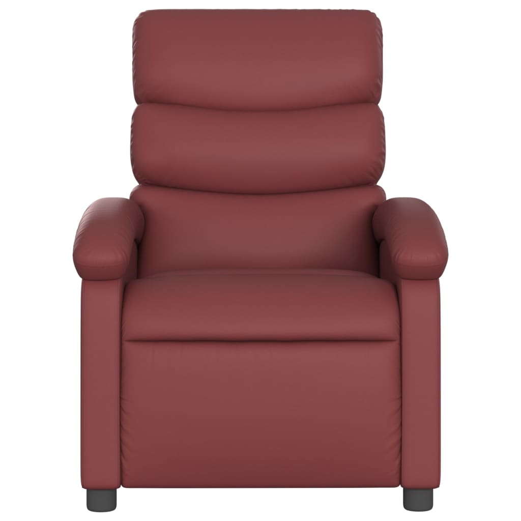 Massagestoel verstelbaar kunstleer wijnrood is nu te koop bij PeponiXL, paradijselijk wonen!