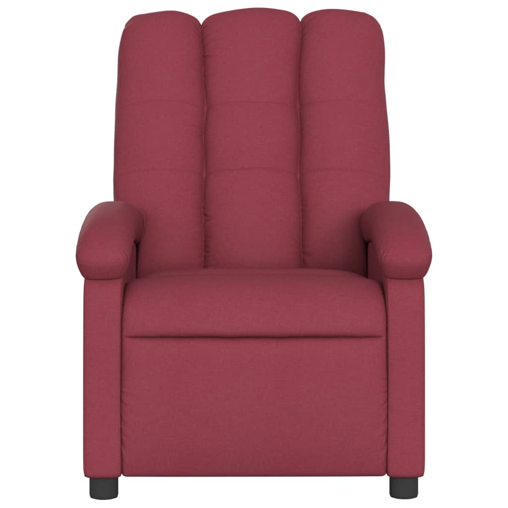 Fauteuil verstelbaar stof wijnrood is nu te koop bij PeponiXL, paradijselijk wonen!