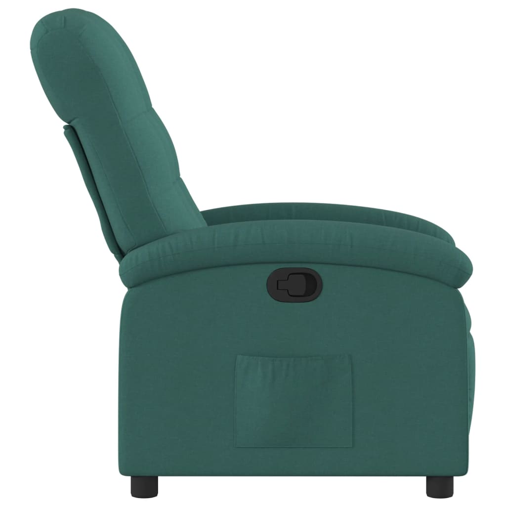 Fauteuil verstelbaar stof donkergroen is nu te koop bij PeponiXL, paradijselijk wonen!