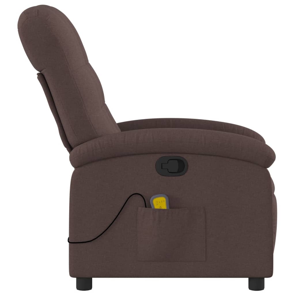 Massagestoel verstelbaar stof donkerbruin is nu te koop bij PeponiXL, paradijselijk wonen!
