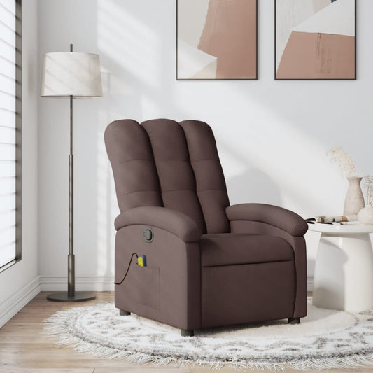 Massagestoel verstelbaar stof donkerbruin is nu te koop bij PeponiXL, paradijselijk wonen!