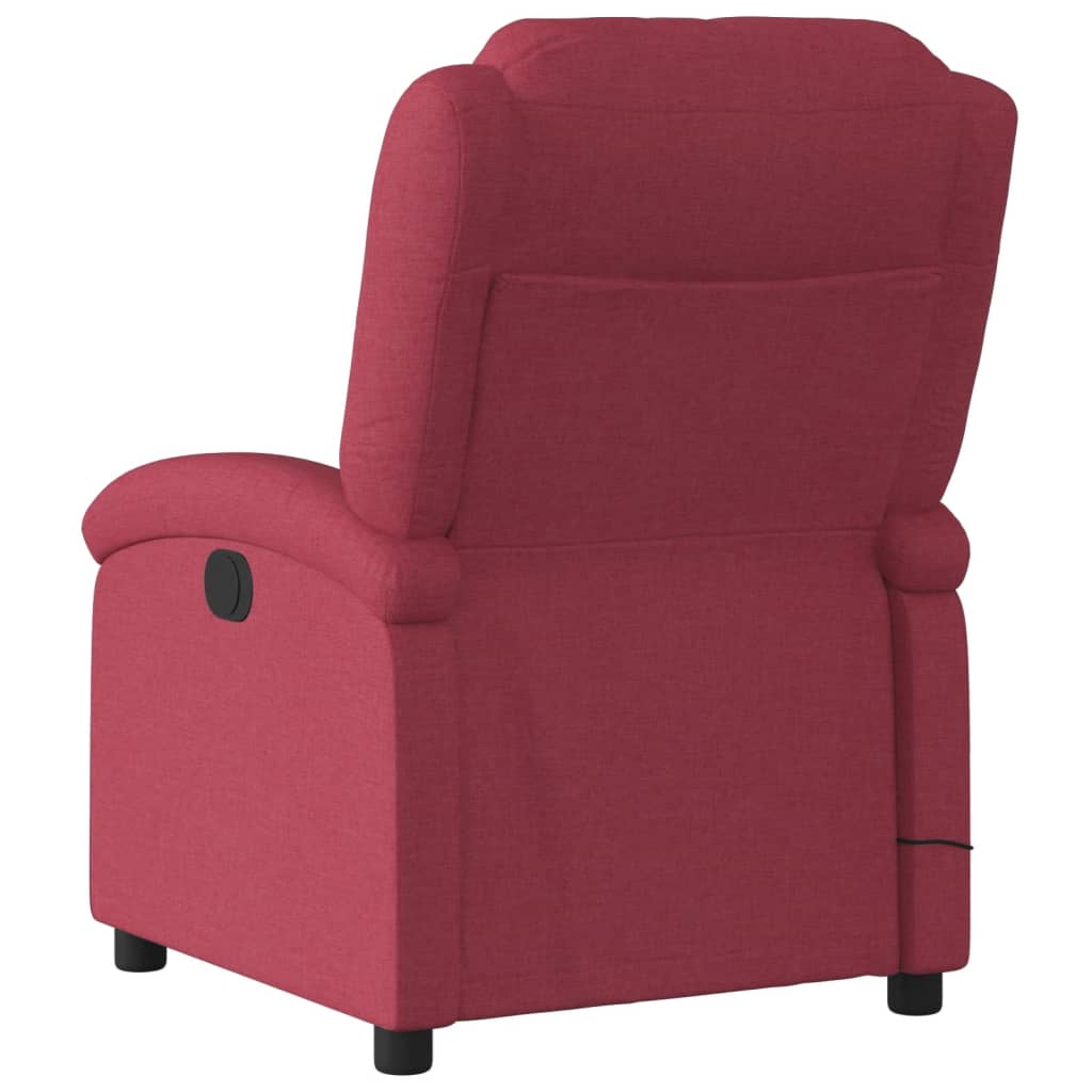 Massagestoel verstelbaar stof wijnrood is nu te koop bij PeponiXL, paradijselijk wonen!