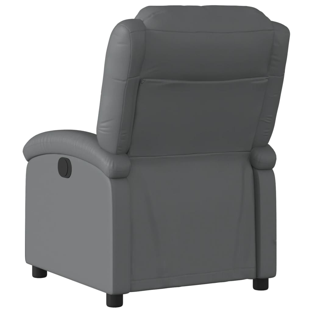 Fauteuil verstelbaar kunstleer grijs is nu te koop bij PeponiXL, paradijselijk wonen!