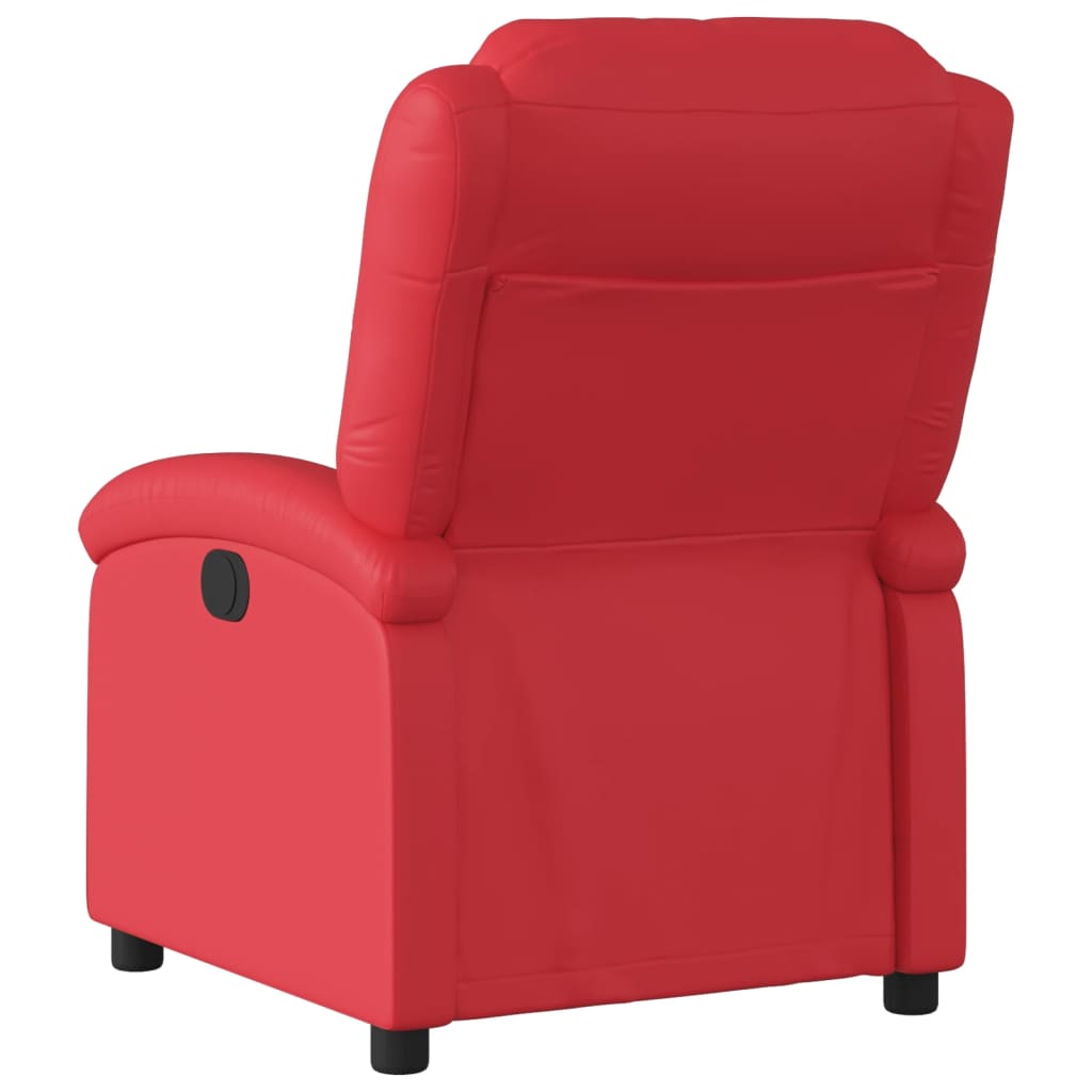 Fauteuil verstelbaar kunstleer rood is nu te koop bij PeponiXL, paradijselijk wonen!