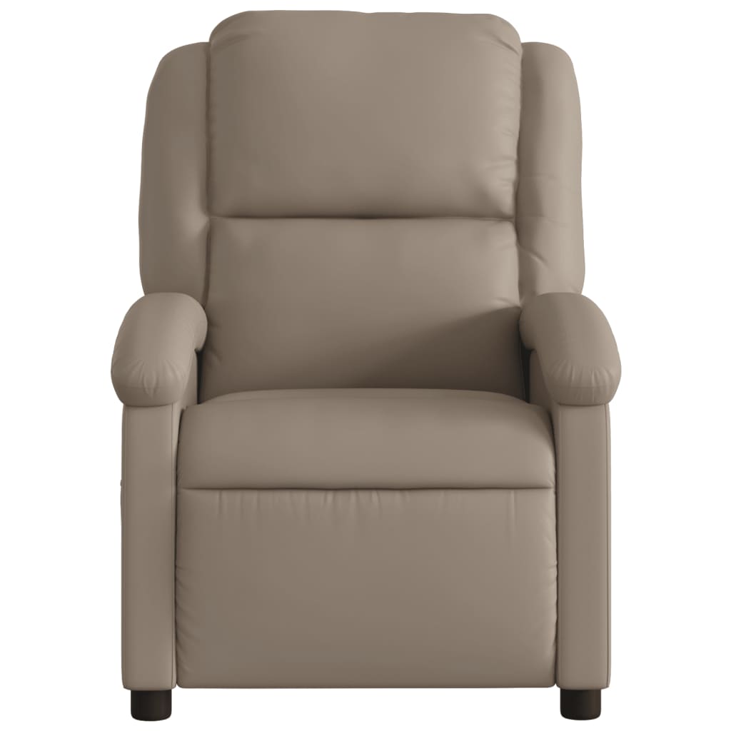 Fauteuil verstelbaar kunstleer cappuccinokleurig is nu te koop bij PeponiXL, paradijselijk wonen!