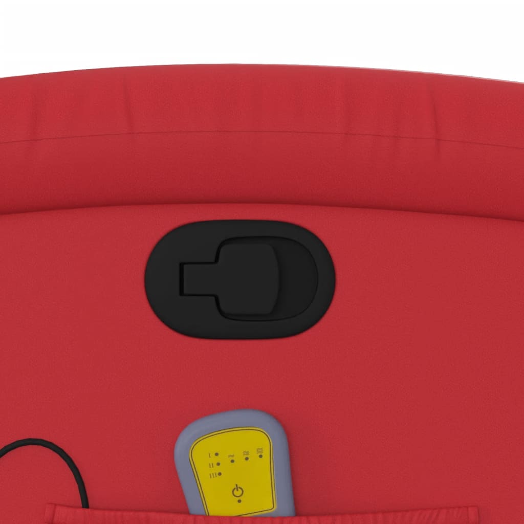 Massagestoel verstelbaar kunstleer rood is nu te koop bij PeponiXL, paradijselijk wonen!