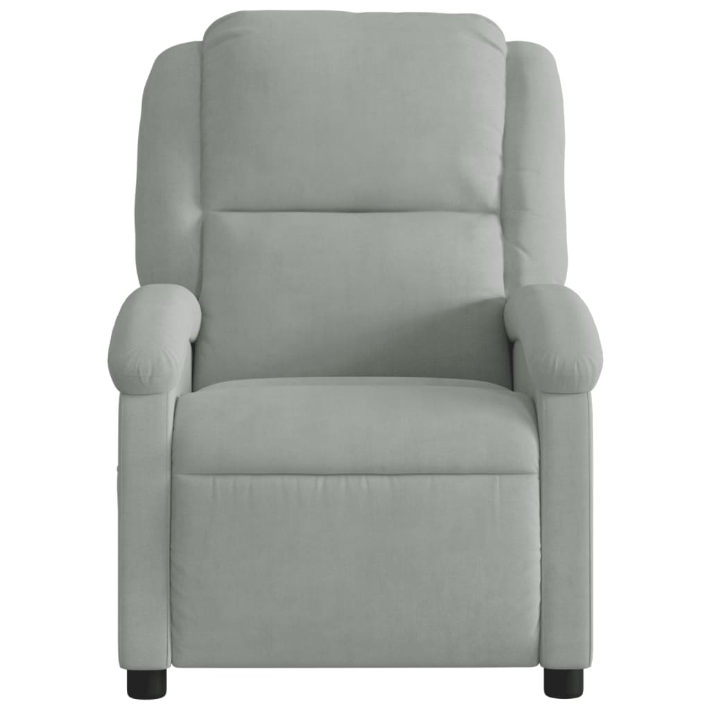Relaxfauteuil Lichtgrijs Fluweel is nu te koop bij PeponiXL, paradijselijk wonen!