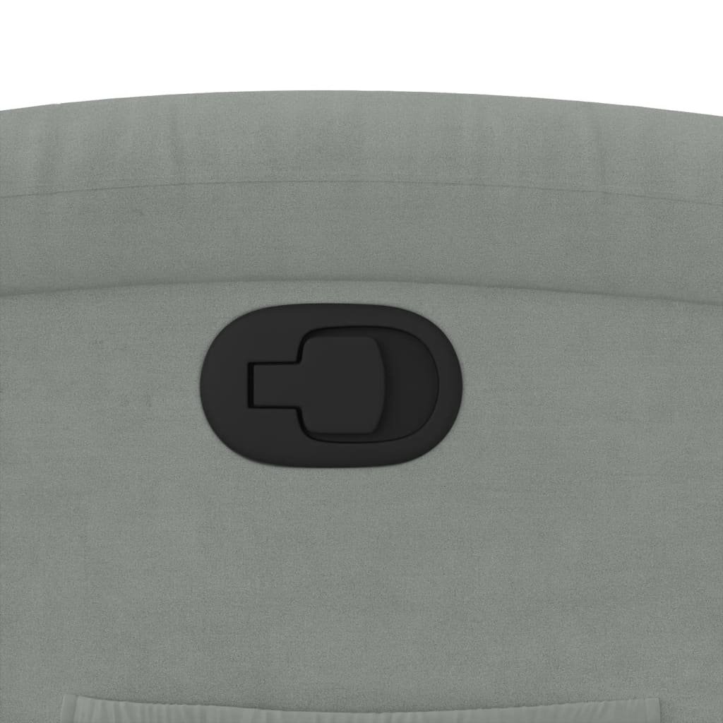 Relaxfauteuil Lichtgrijs Fluweel is nu te koop bij PeponiXL, paradijselijk wonen!