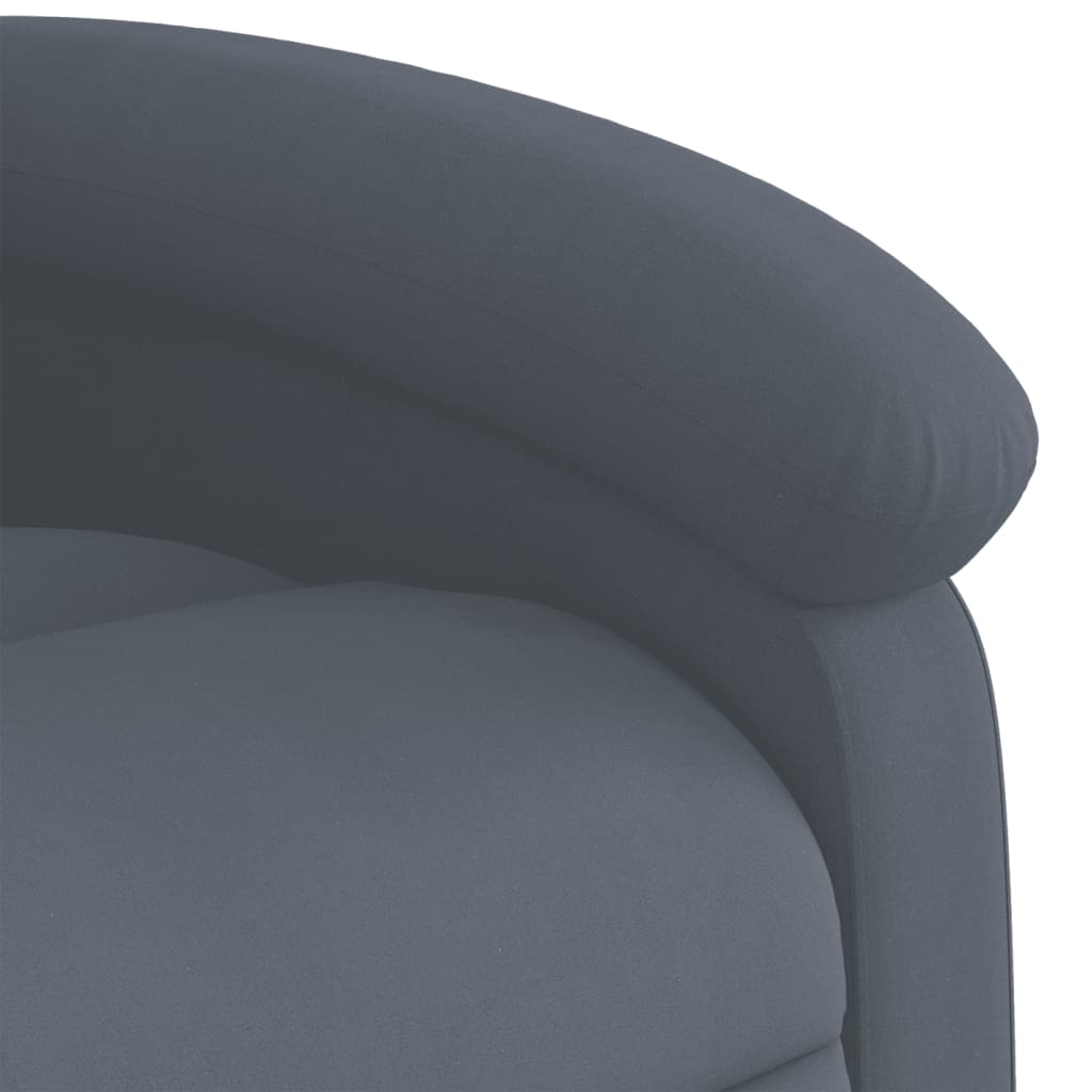 Fauteuil verstelbaar fluweel donkergrijs is nu te koop bij PeponiXL, paradijselijk wonen!