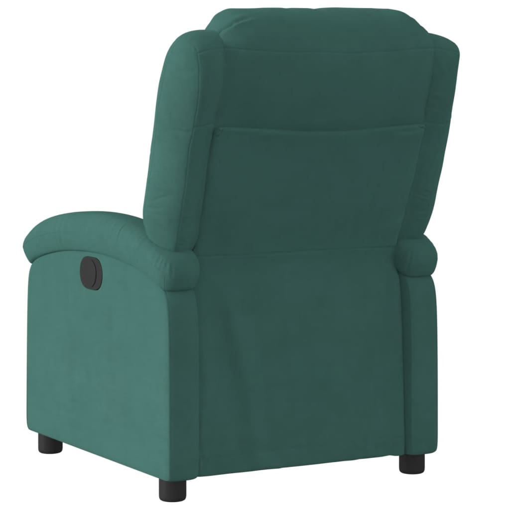 Fauteuil verstelbaar fluweel donkergroen is nu te koop bij PeponiXL, paradijselijk wonen!