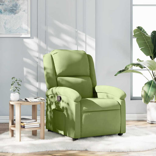 Fauteuil verstelbaar fluweel lichtgroen is nu te koop bij PeponiXL, paradijselijk wonen!