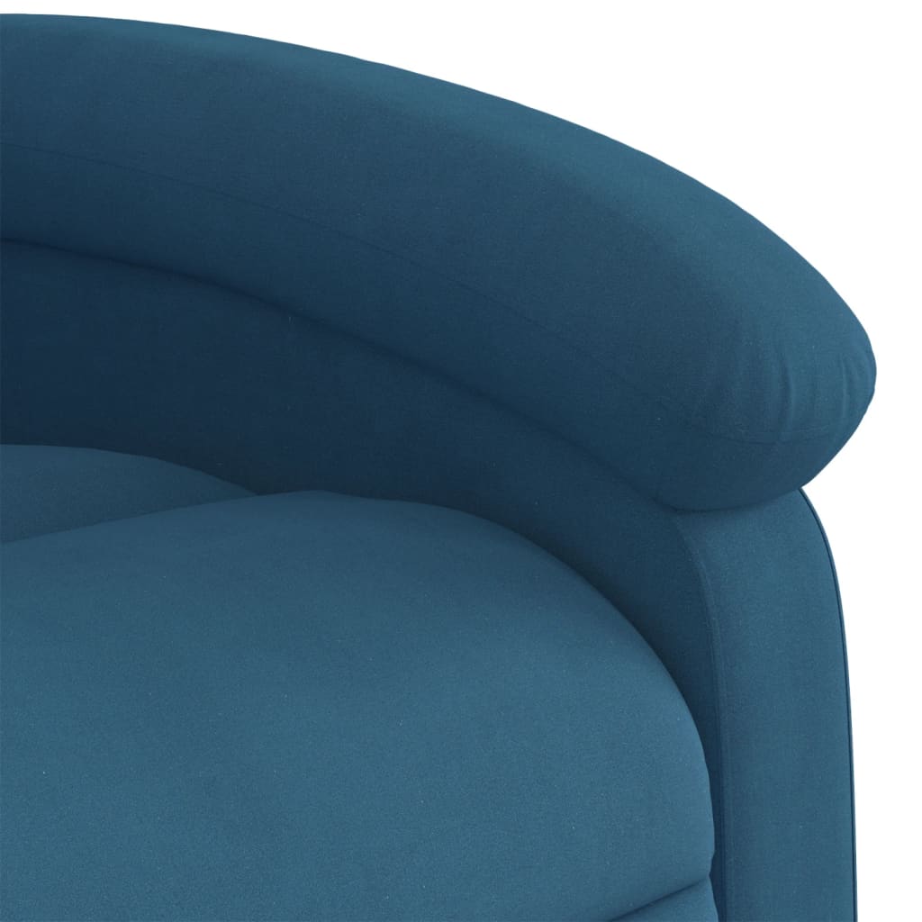 Fauteuil verstelbaar fluweel blauw is nu te koop bij PeponiXL, paradijselijk wonen!