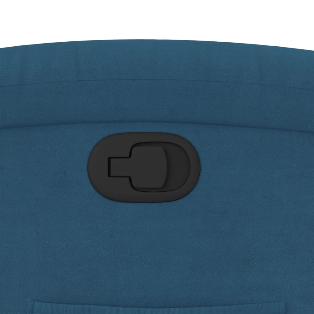 Fauteuil verstelbaar fluweel blauw is nu te koop bij PeponiXL, paradijselijk wonen!