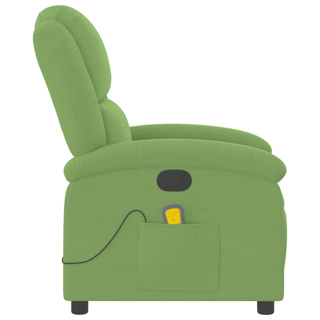 Massagestoel verstelbaar fluweel lichtgroen is nu te koop bij PeponiXL, paradijselijk wonen!