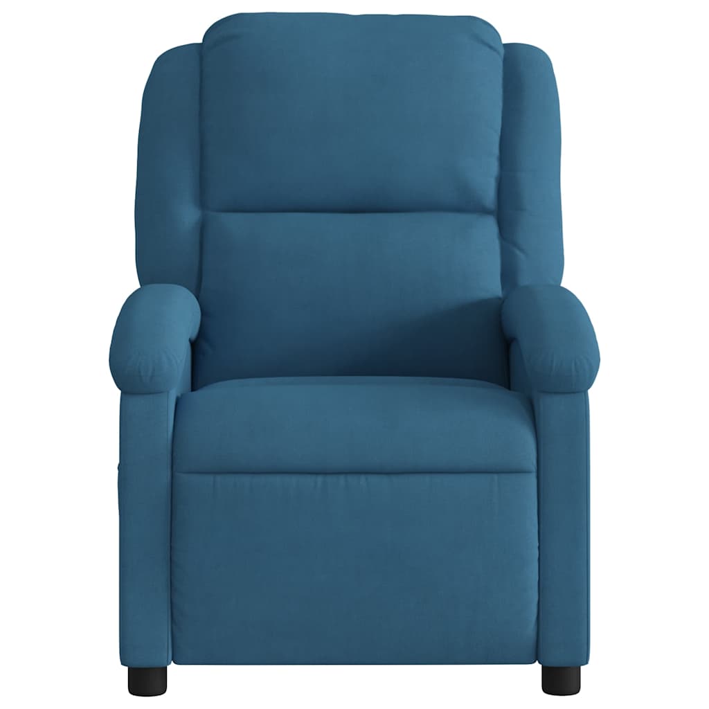 Massagestoel verstelbaar fluweel blauw is nu te koop bij PeponiXL, paradijselijk wonen!