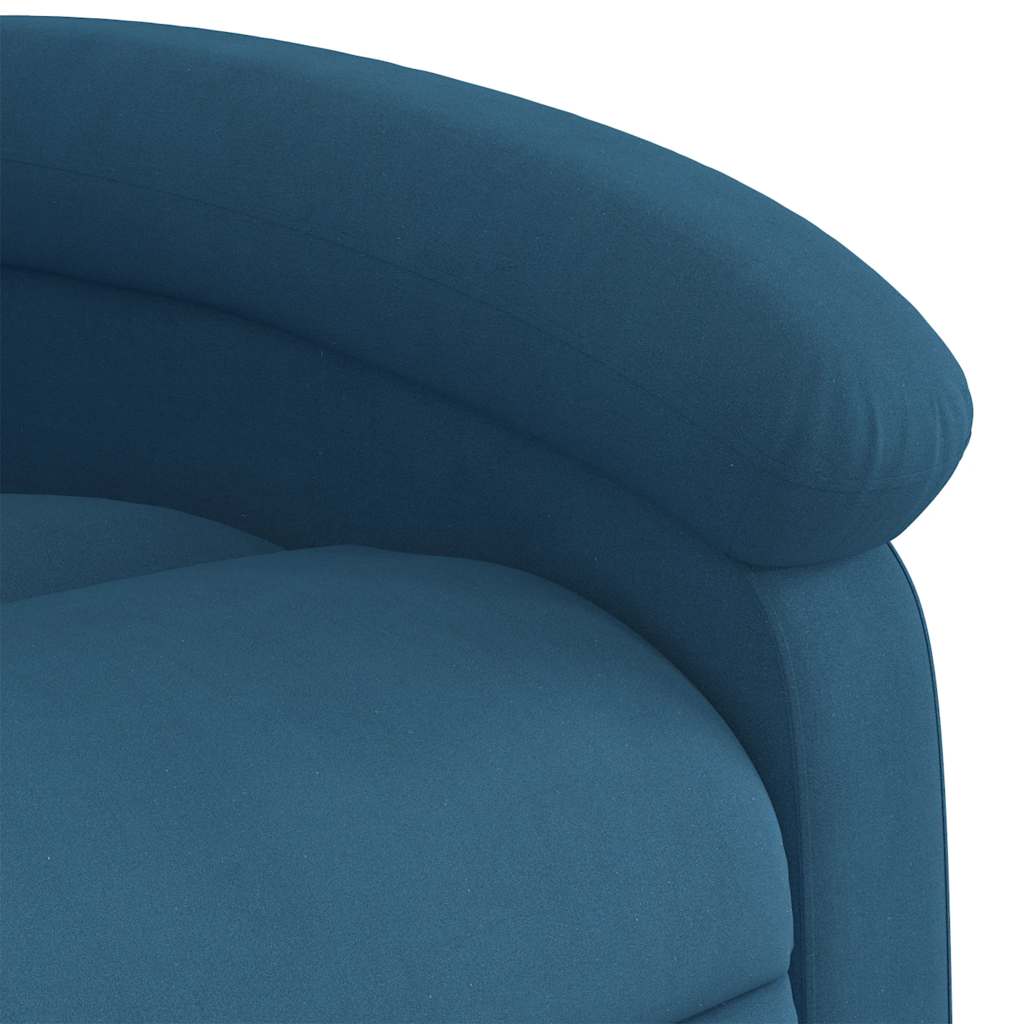 Massagestoel verstelbaar fluweel blauw is nu te koop bij PeponiXL, paradijselijk wonen!