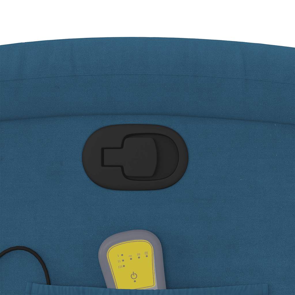 Massagestoel verstelbaar fluweel blauw is nu te koop bij PeponiXL, paradijselijk wonen!