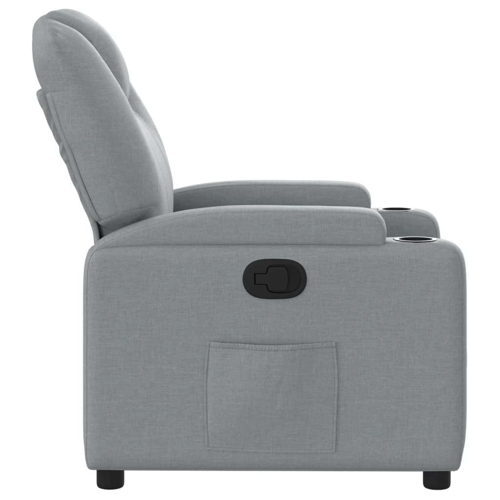 Fauteuil verstelbaar stof lichtgrijs is nu te koop bij PeponiXL, paradijselijk wonen!