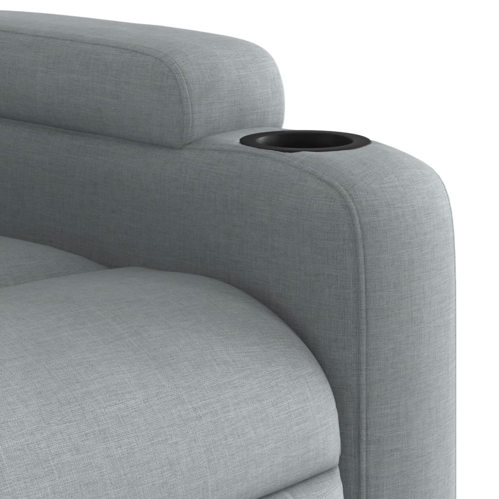 Fauteuil verstelbaar stof lichtgrijs is nu te koop bij PeponiXL, paradijselijk wonen!