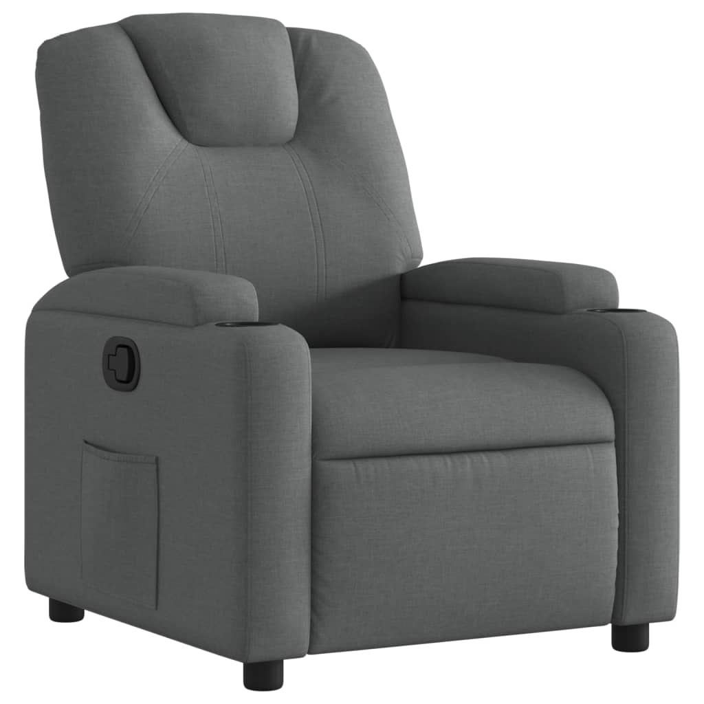 Relaxfauteuil Donkergrijze Stof is nu te koop bij PeponiXL, paradijselijk wonen!