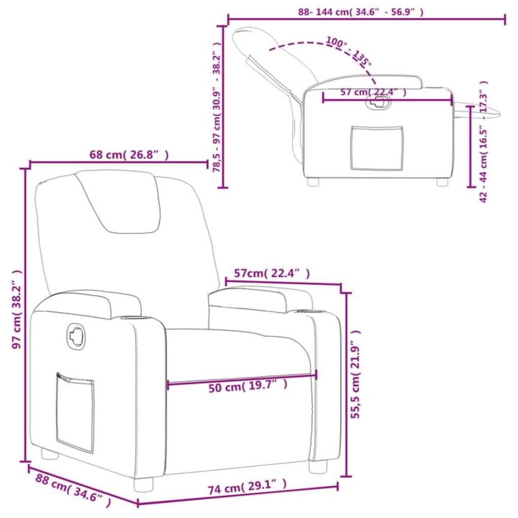 Relaxfauteuil Donkergrijze Stof is nu te koop bij PeponiXL, paradijselijk wonen!