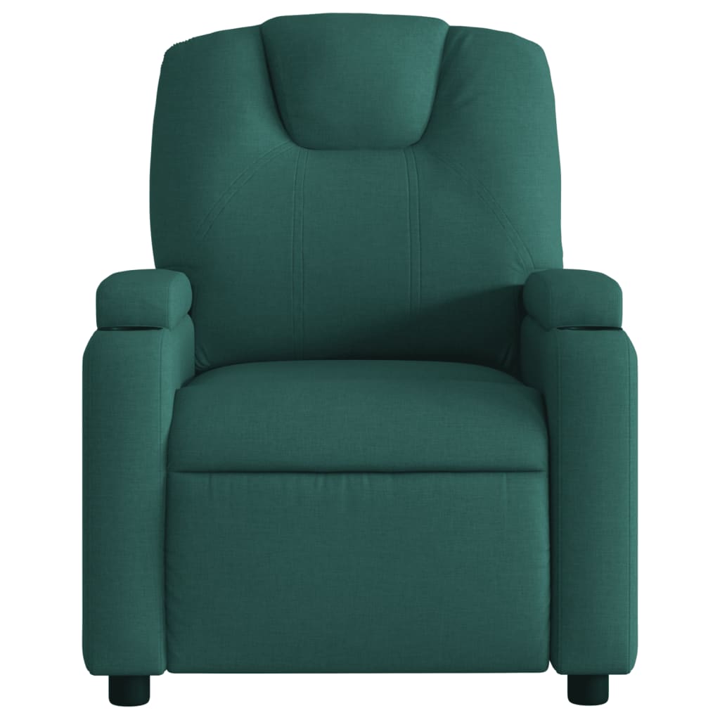 Fauteuil verstelbaar stof donkergroen is nu te koop bij PeponiXL, paradijselijk wonen!