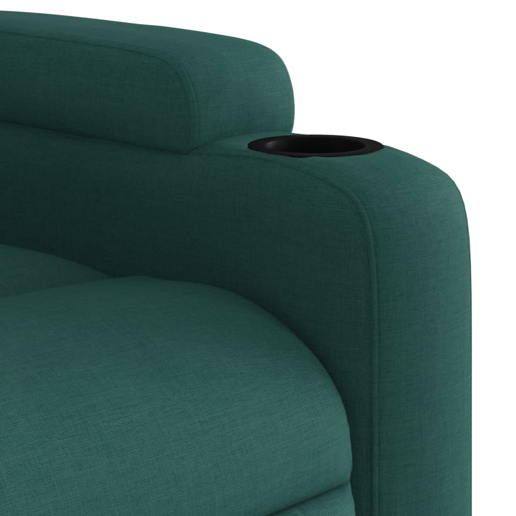 Fauteuil verstelbaar stof donkergroen is nu te koop bij PeponiXL, paradijselijk wonen!