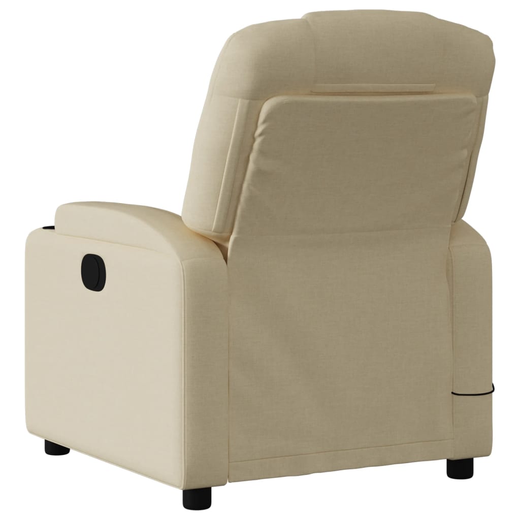Fauteuil verstelbaar stof crèmekleurig is nu te koop bij PeponiXL, paradijselijk wonen!