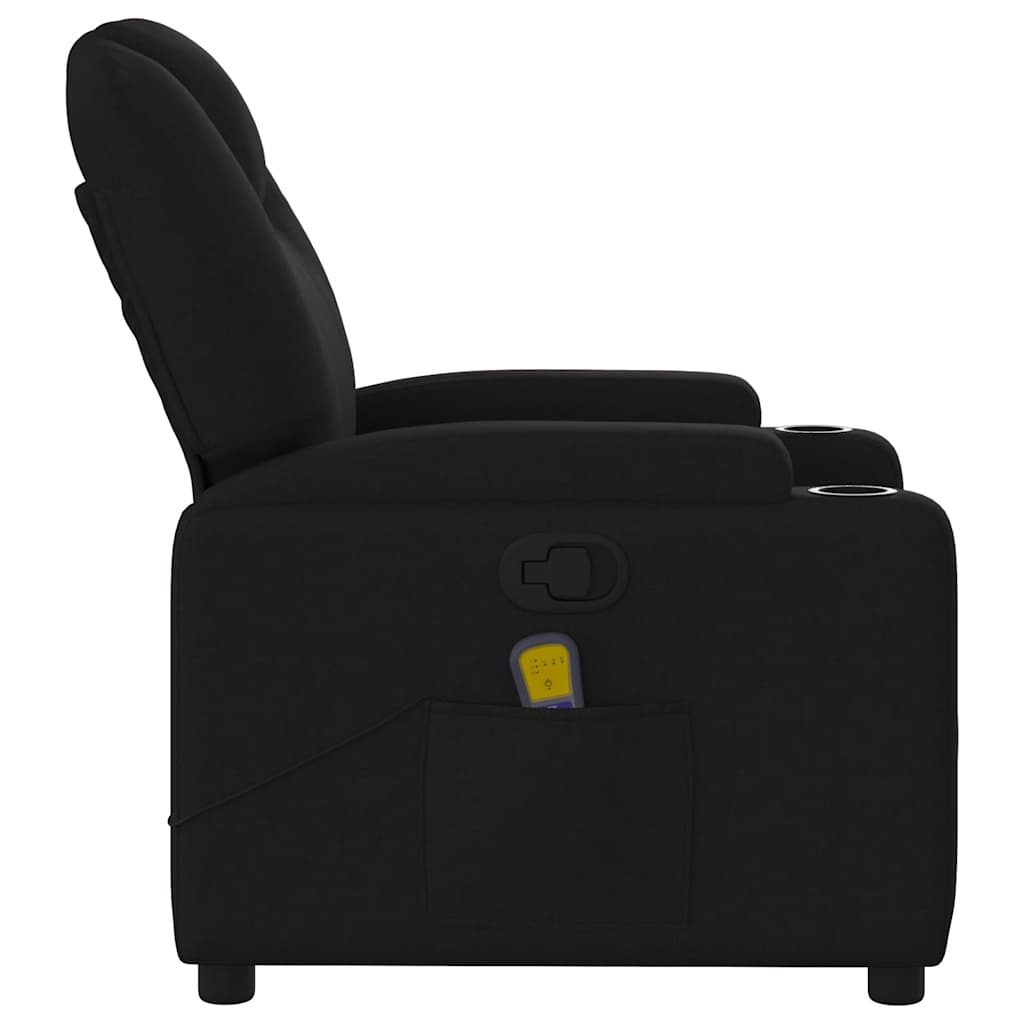Massagestoel verstelbaar stof zwart is nu te koop bij PeponiXL, paradijselijk wonen!