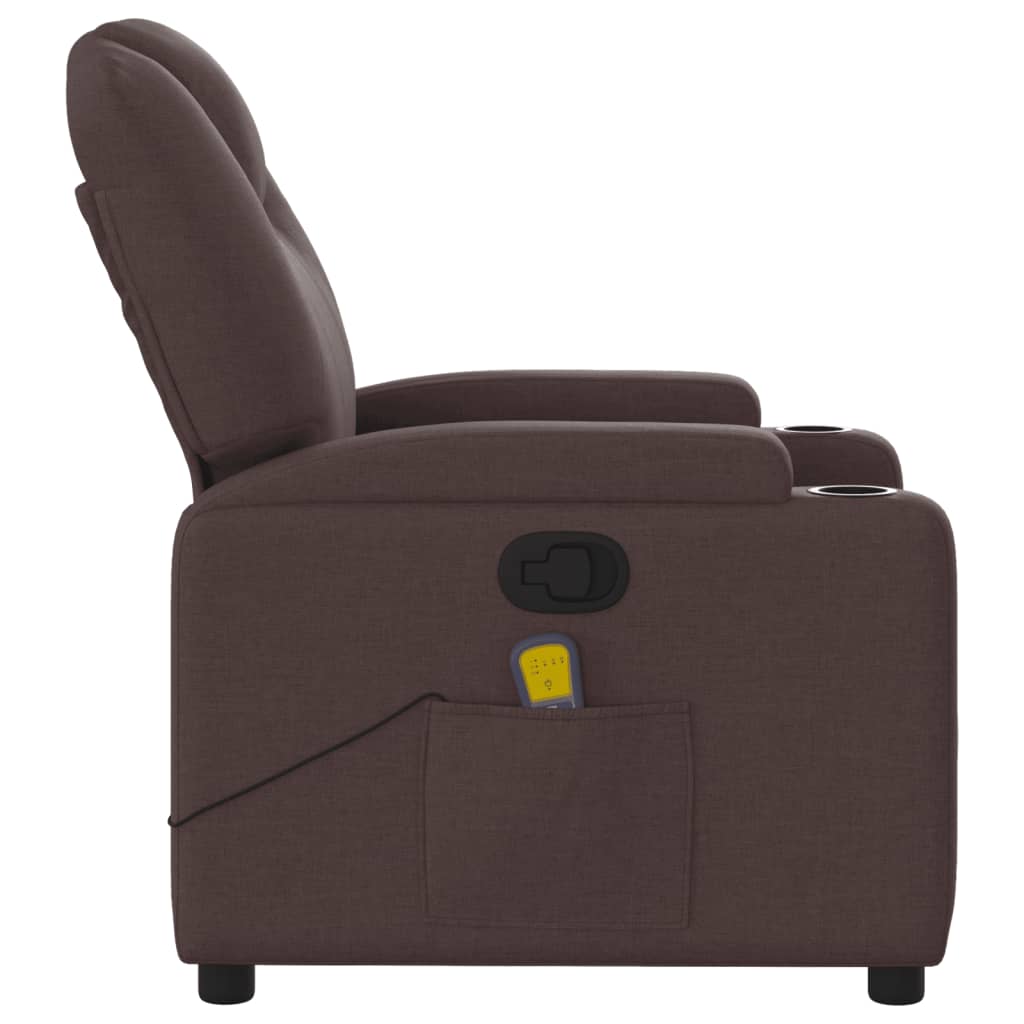 Massagestoel verstelbaar stof donkerbruin is nu te koop bij PeponiXL, paradijselijk wonen!