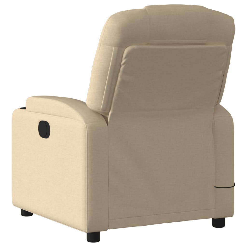 Massagestoel verstelbaar stof crèmekleurig is nu te koop bij PeponiXL, paradijselijk wonen!