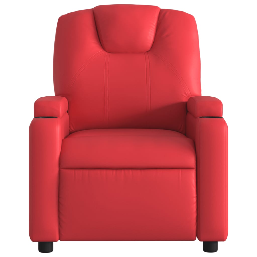 Fauteuil verstelbaar kunstleer rood is nu te koop bij PeponiXL, paradijselijk wonen!
