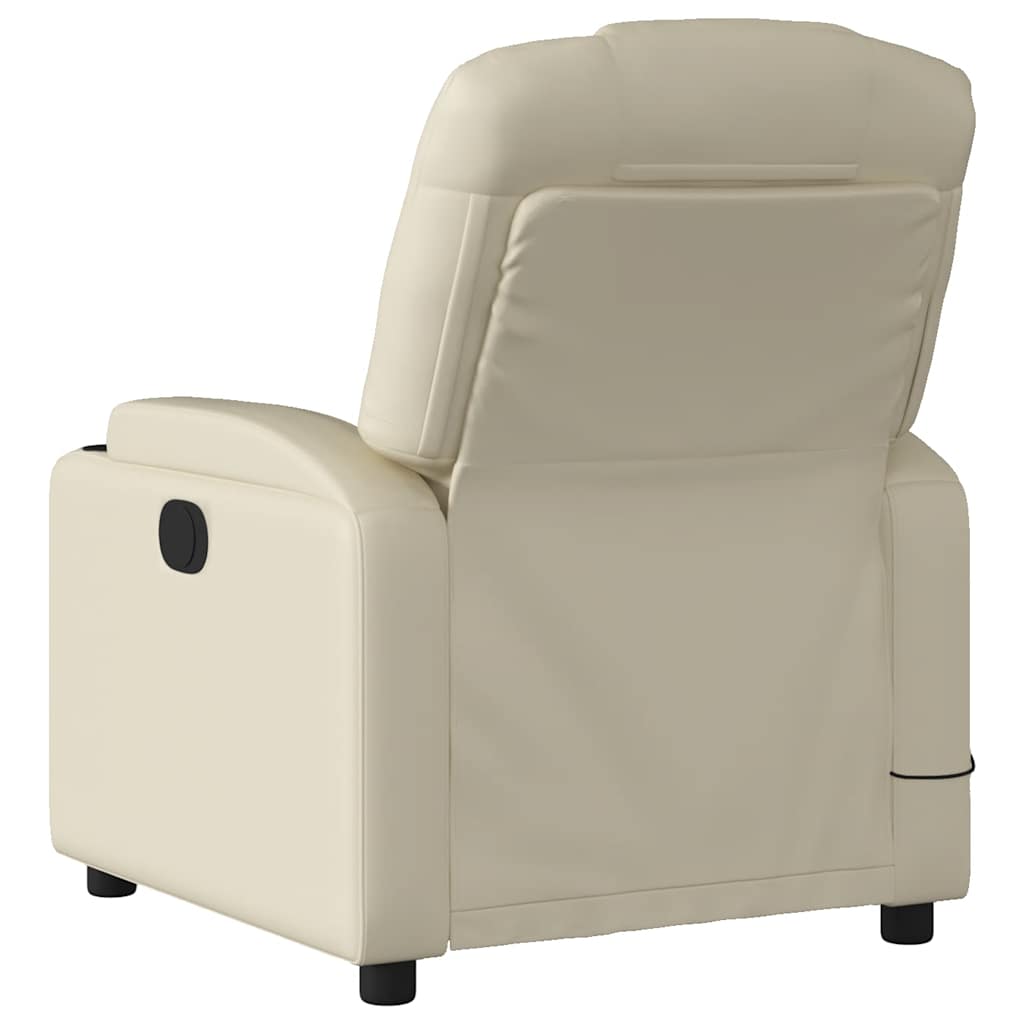 Massagestoel verstelbaar kunstleer crème is nu te koop bij PeponiXL, paradijselijk wonen!