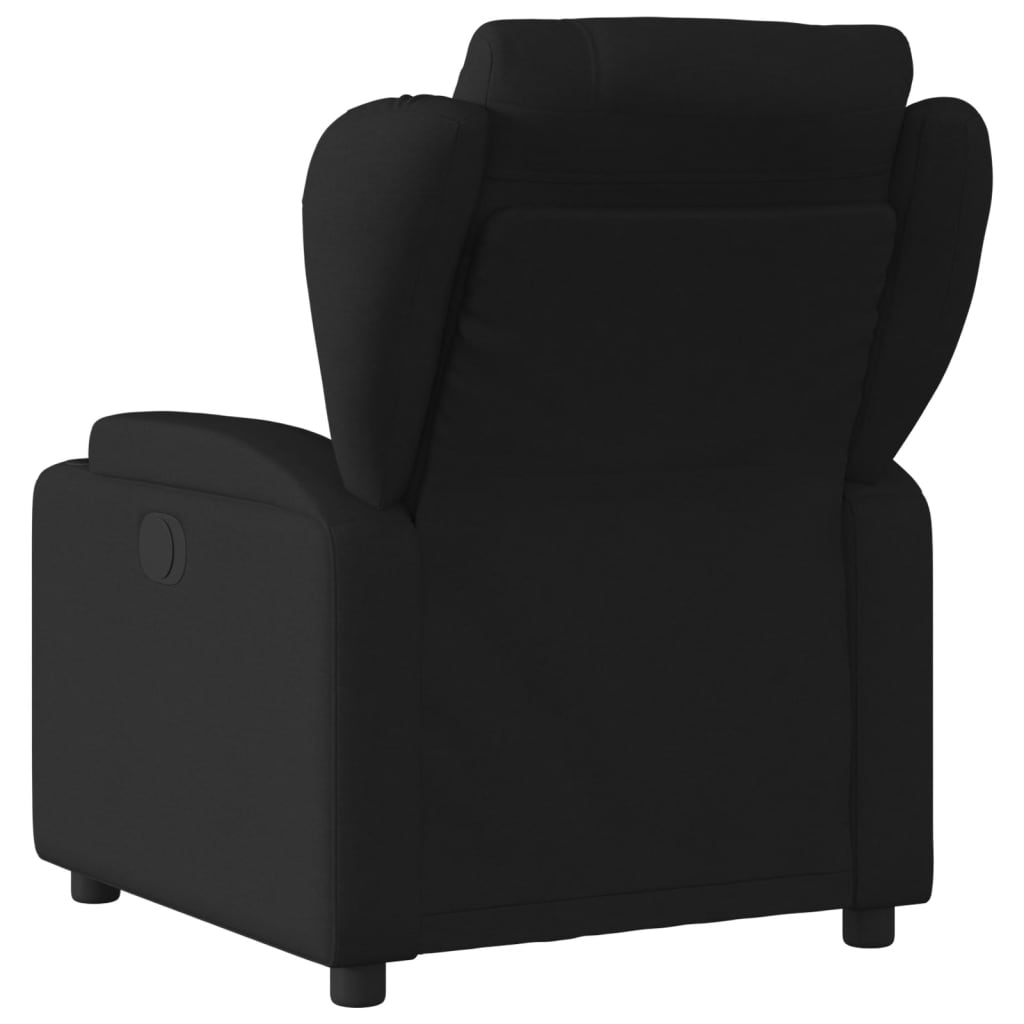 Fauteuil verstelbaar stof zwart is nu te koop bij PeponiXL, paradijselijk wonen!