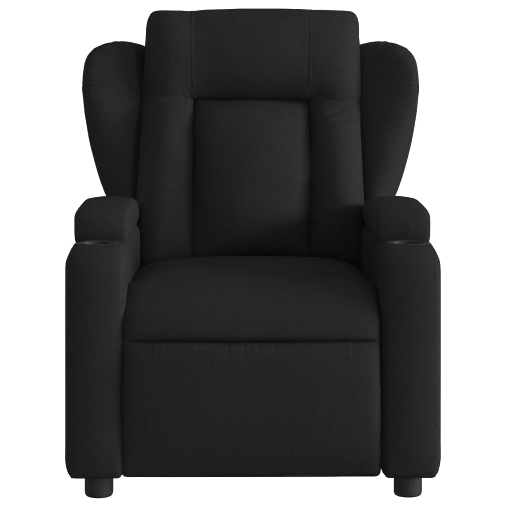 Fauteuil verstelbaar stof zwart is nu te koop bij PeponiXL, paradijselijk wonen!