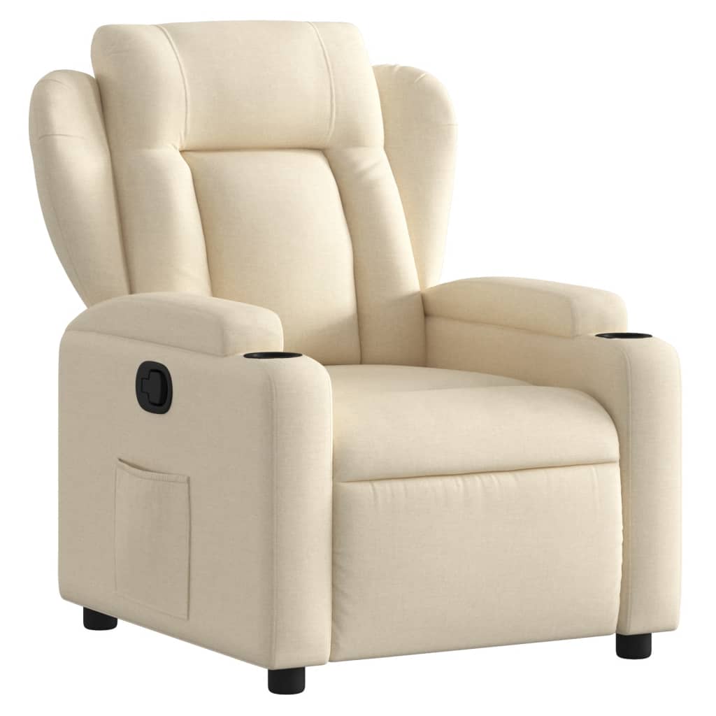 Relaxfauteuil Crème Stof is nu te koop bij PeponiXL, paradijselijk wonen!