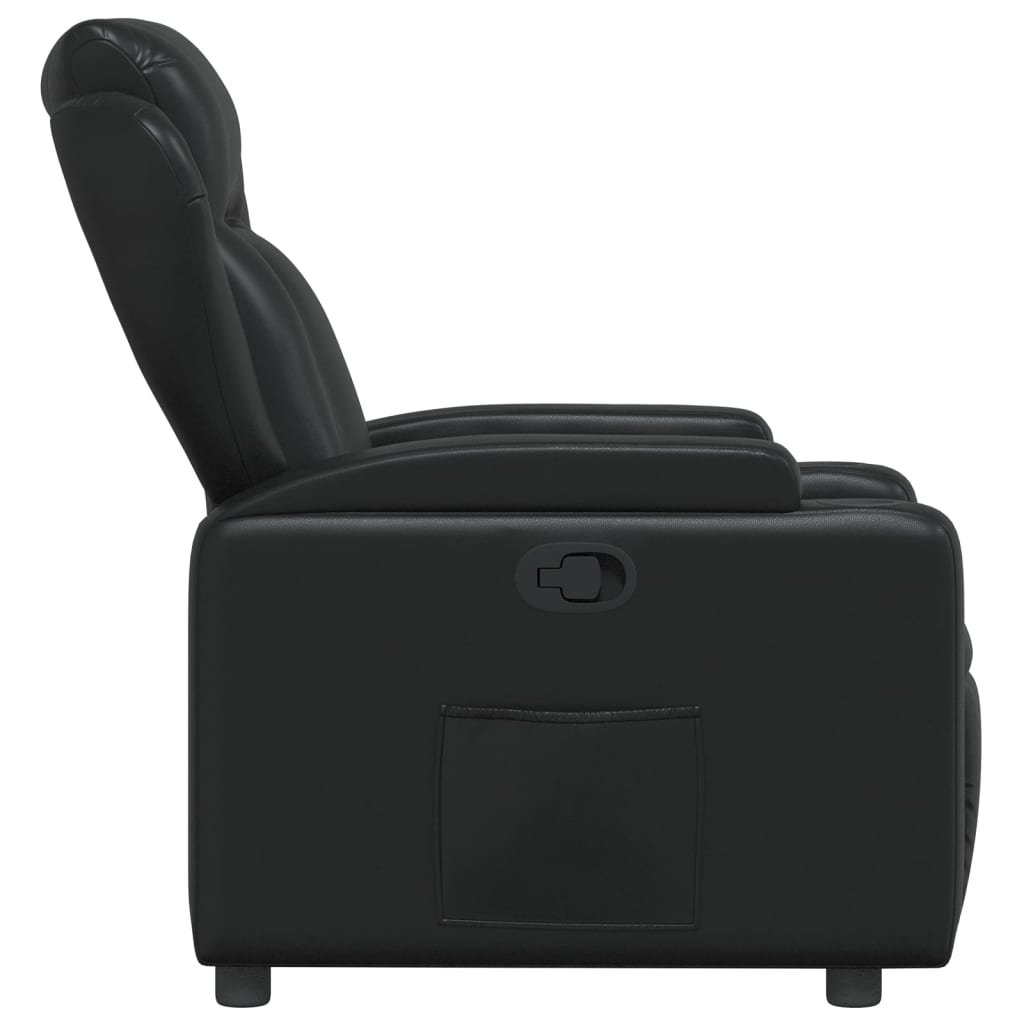 Relaxfauteuil Zwart Kunstleer is nu te koop bij PeponiXL, paradijselijk wonen!