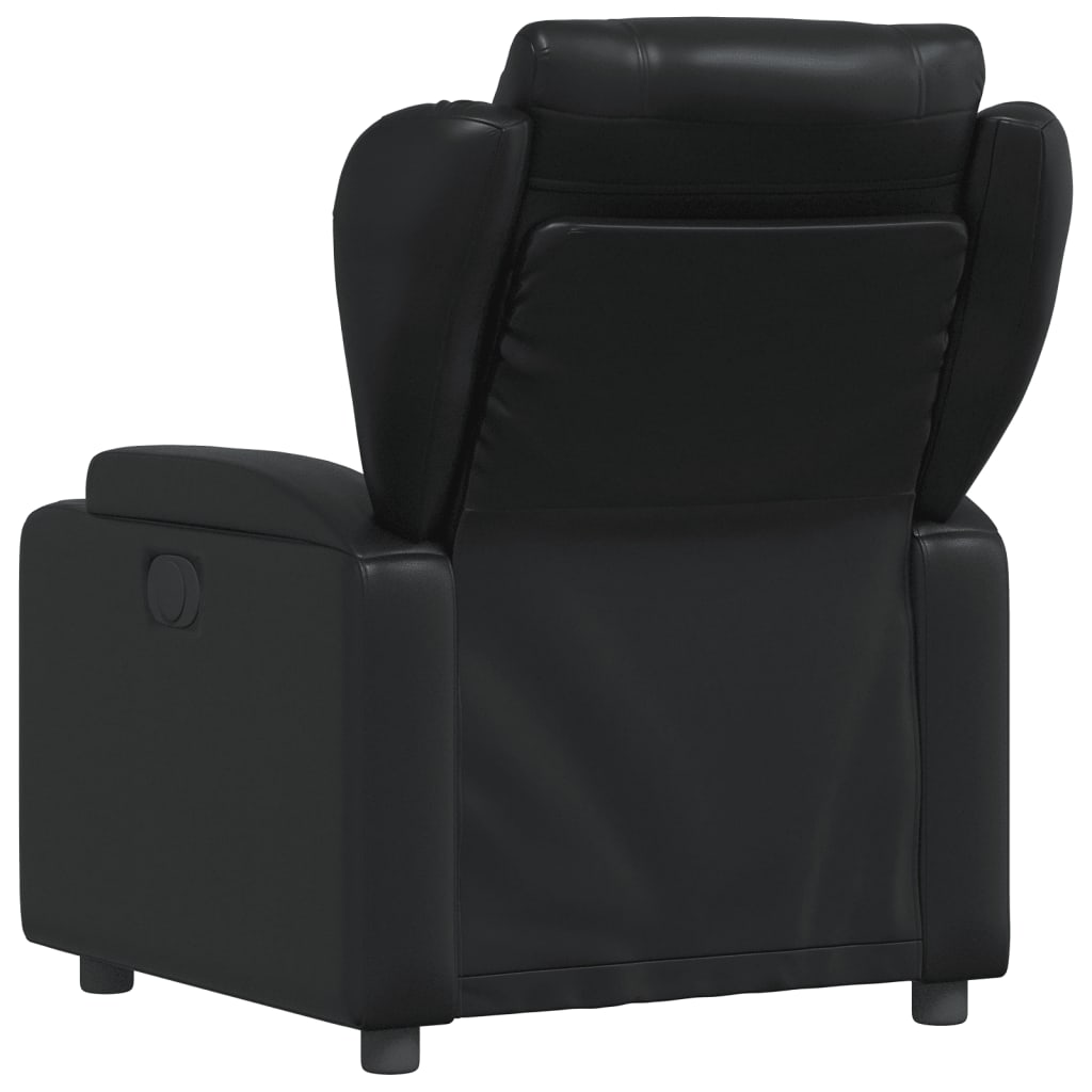 Relaxfauteuil Zwart Kunstleer is nu te koop bij PeponiXL, paradijselijk wonen!