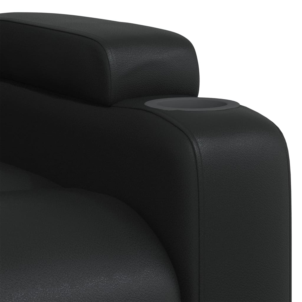 Relaxfauteuil Zwart Kunstleer is nu te koop bij PeponiXL, paradijselijk wonen!