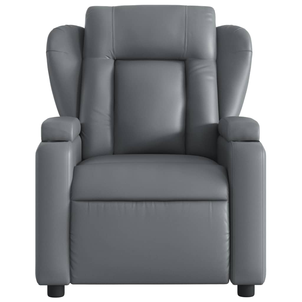 Massagestoel verstelbaar kunstleer grijs is nu te koop bij PeponiXL, paradijselijk wonen!