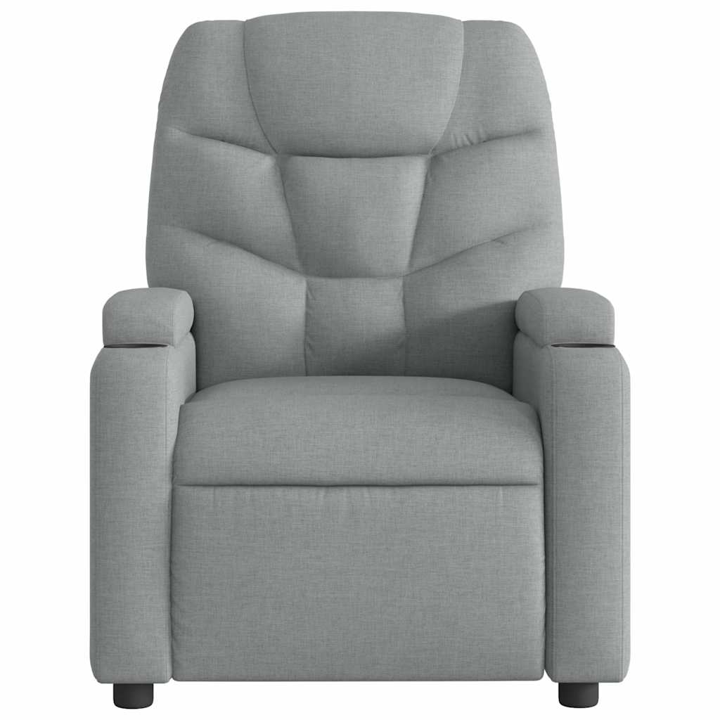 Fauteuil verstelbaar stof lichtgrijs is nu te koop bij PeponiXL, paradijselijk wonen!