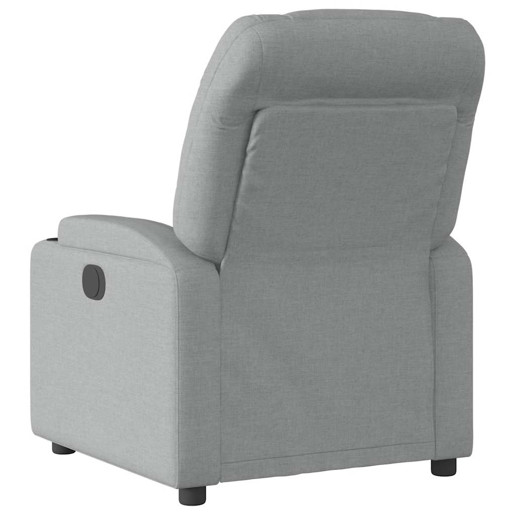 Fauteuil verstelbaar stof lichtgrijs is nu te koop bij PeponiXL, paradijselijk wonen!