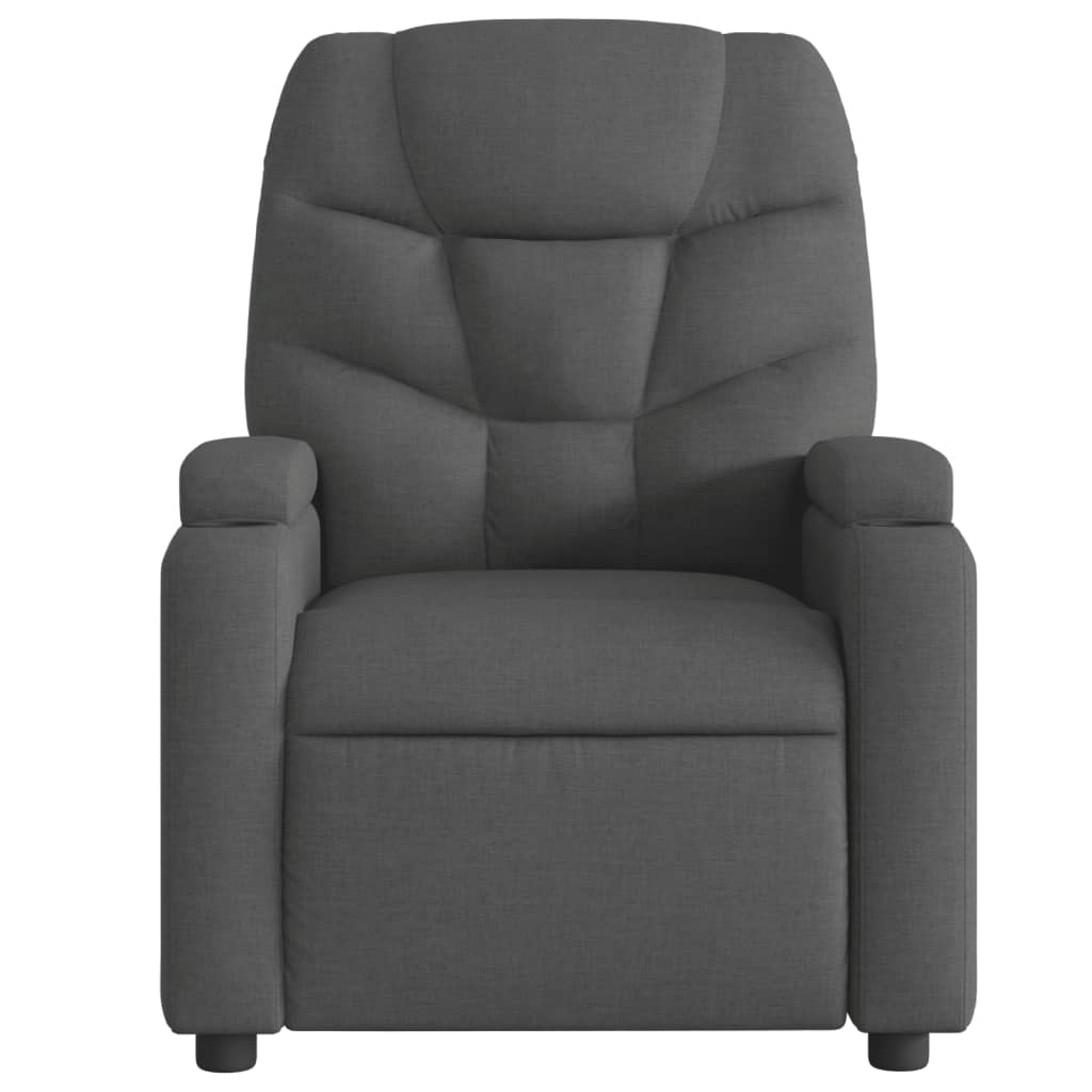 Fauteuil verstelbaar stof donkergrijs is nu te koop bij PeponiXL, paradijselijk wonen!