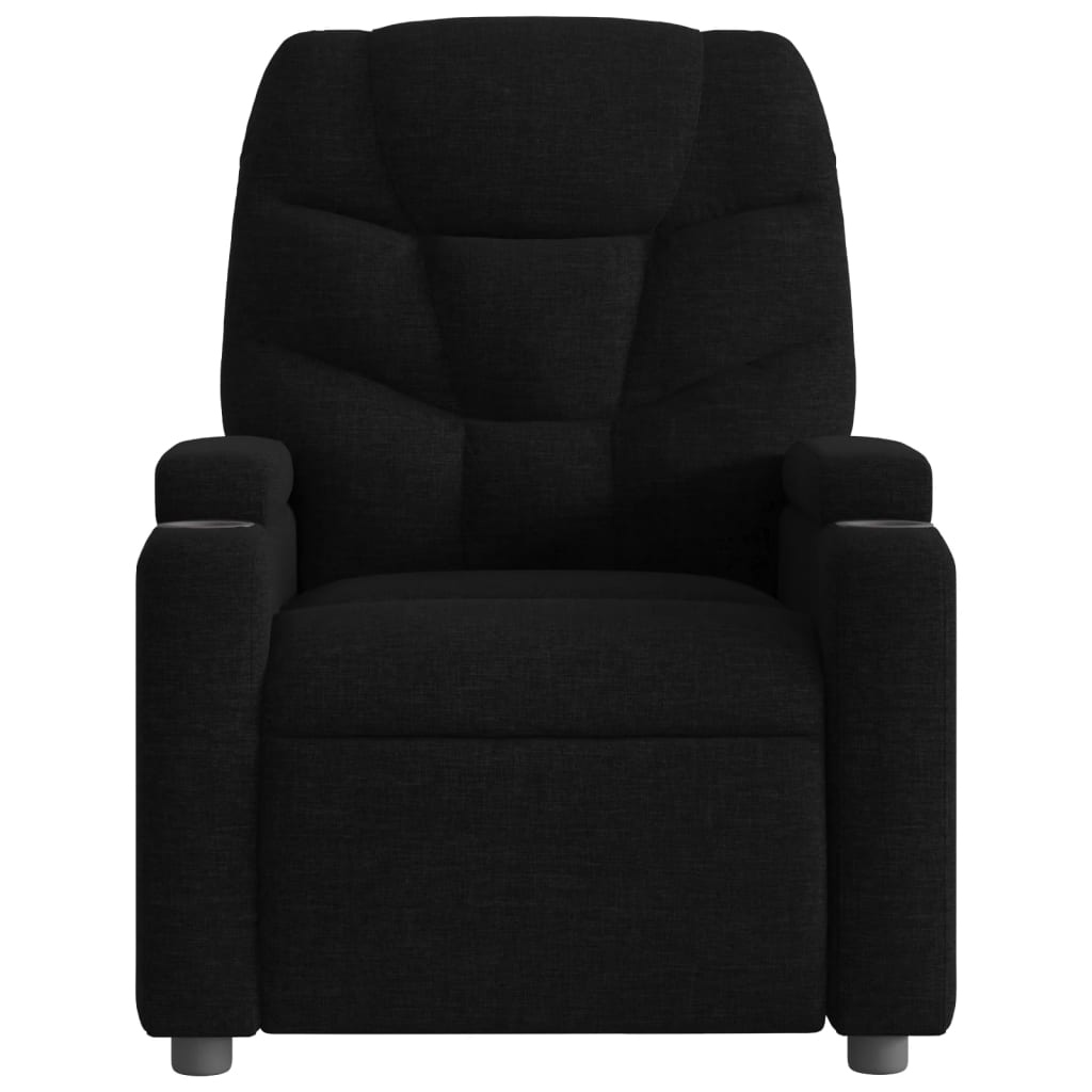 Fauteuil verstelbaar stof zwart is nu te koop bij PeponiXL, paradijselijk wonen!