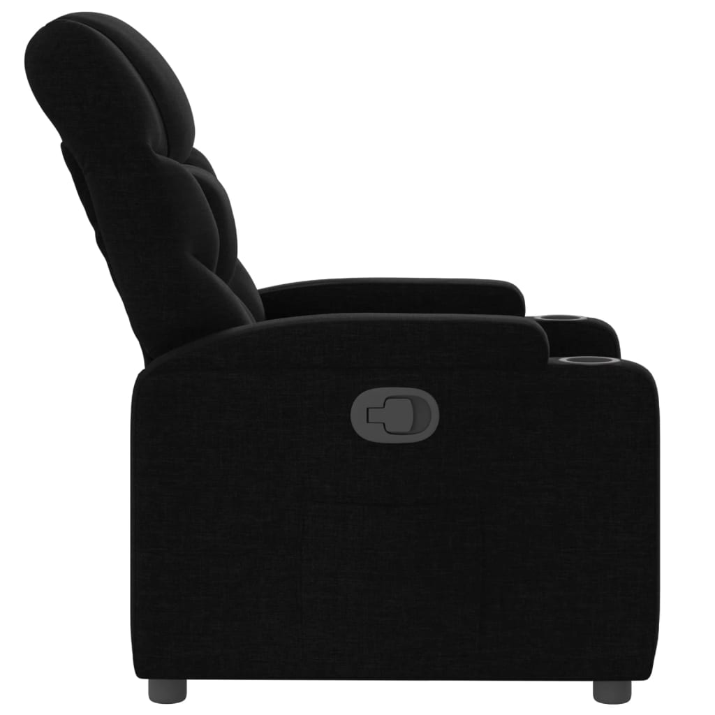 Fauteuil verstelbaar stof zwart is nu te koop bij PeponiXL, paradijselijk wonen!