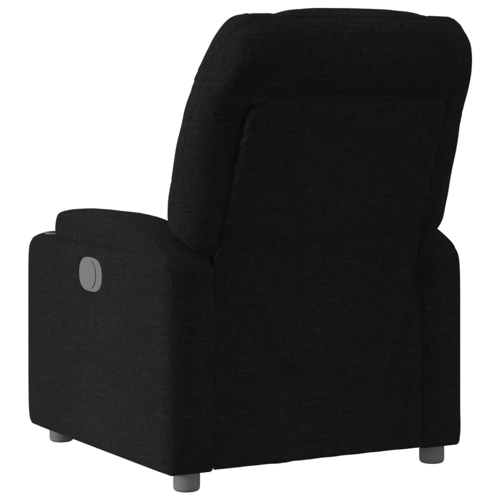 Fauteuil verstelbaar stof zwart is nu te koop bij PeponiXL, paradijselijk wonen!