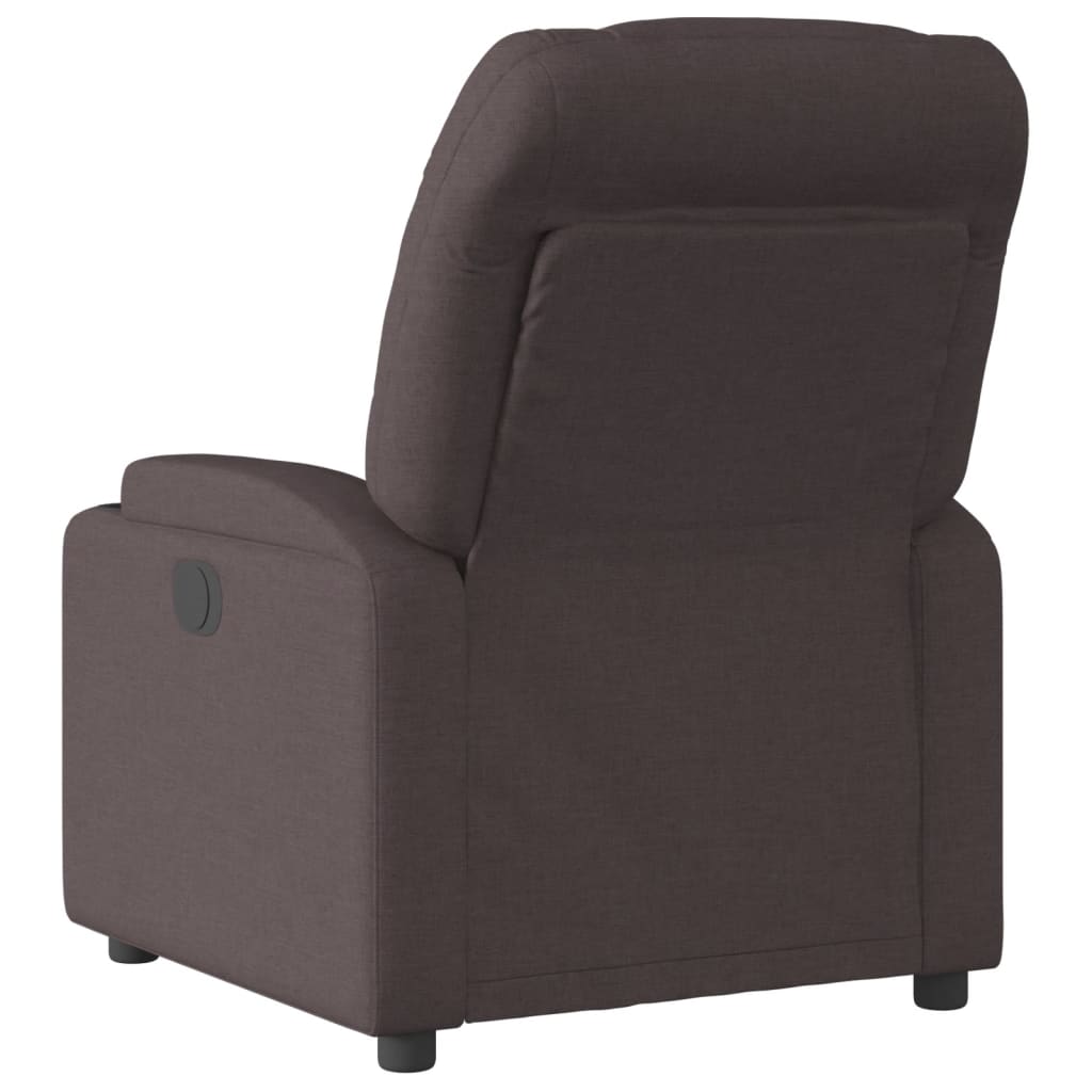 Fauteuil verstelbaar stof donkerbruin is nu te koop bij PeponiXL, paradijselijk wonen!