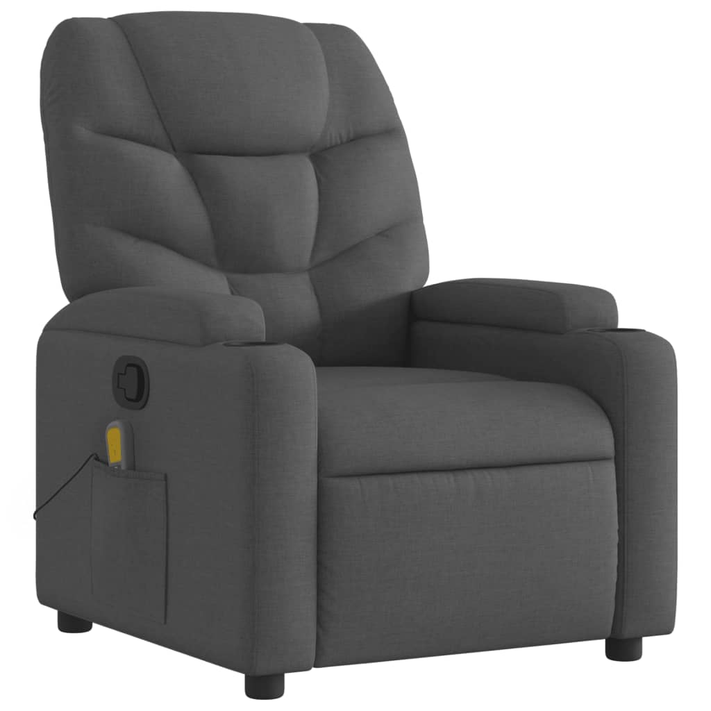 Massagestoel verstelbaar stof donkergrijs is nu te koop bij PeponiXL, paradijselijk wonen!